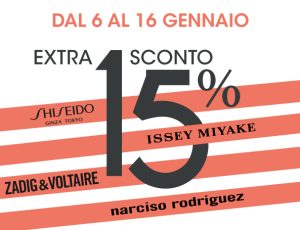 EXTRA SCONTO 15% – GENNAIO 2022